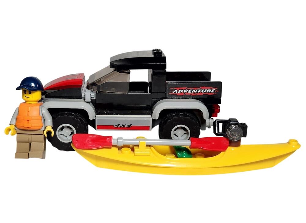 Lego Kayak Adventure 60240 Jeep Truck W/ Canoe And Minifigure Complete Pre-owned